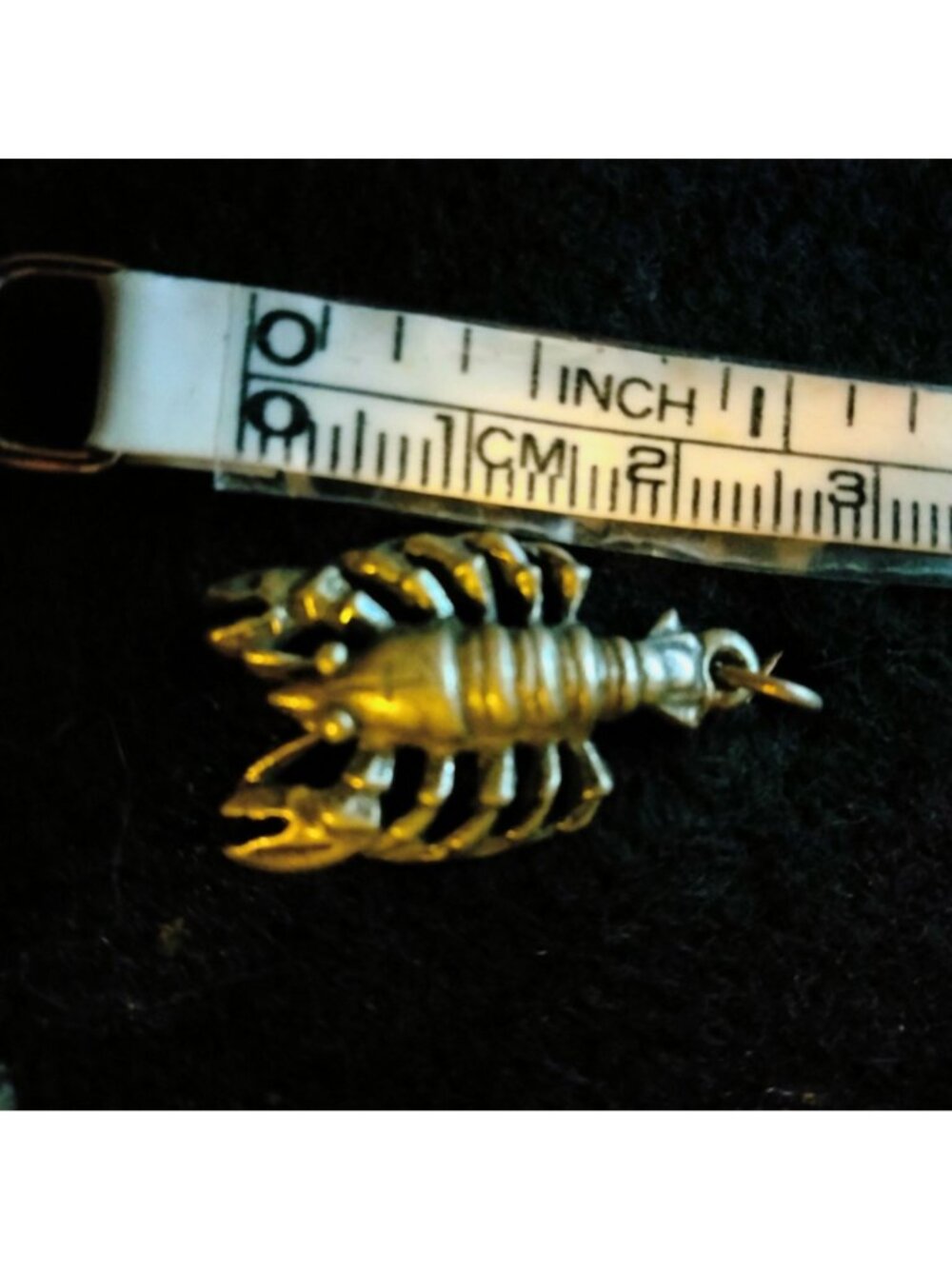 Lobster Shaped Charm Pendant Silver Tone - Picture 2 of 4